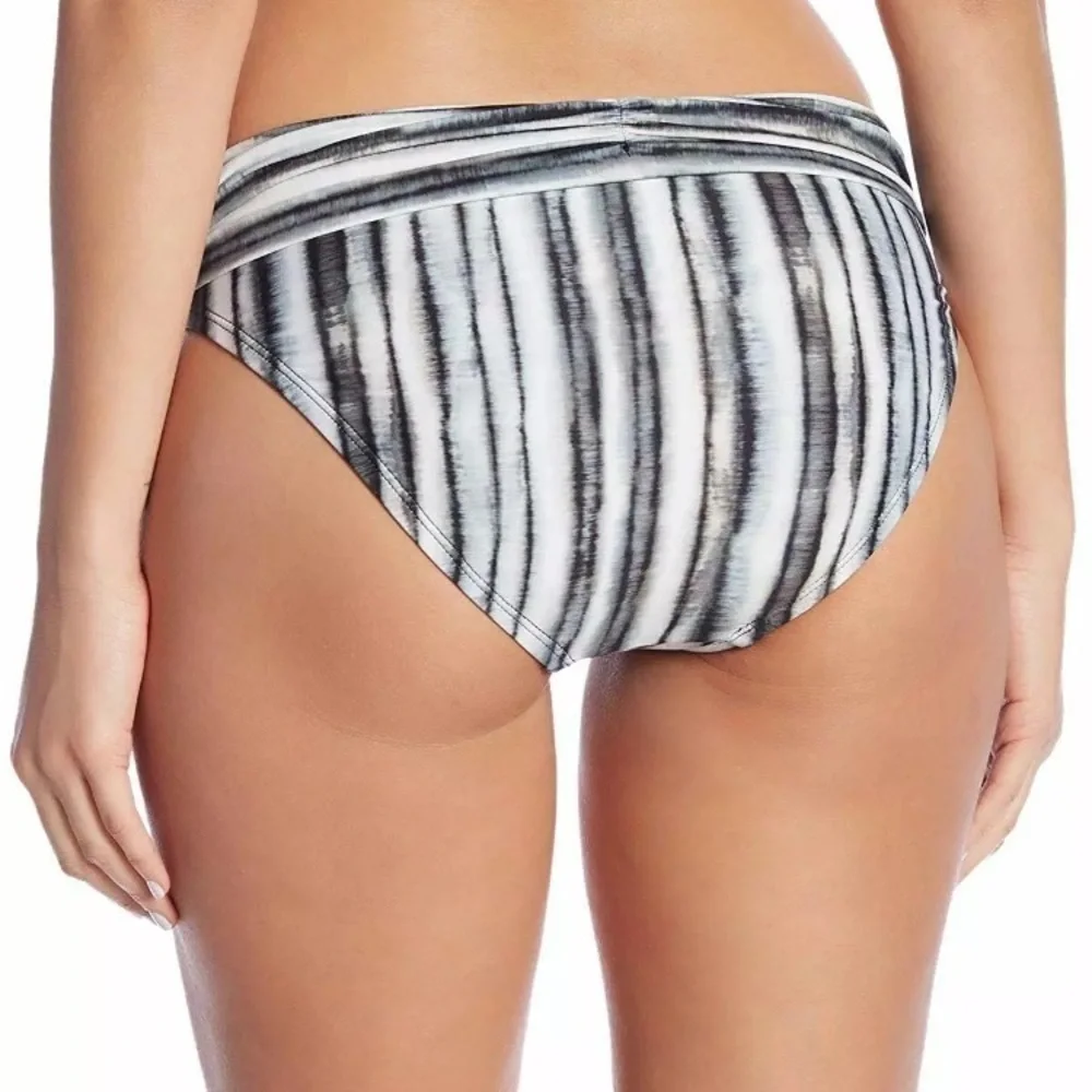 LA Blanca Shirred Band Bikini Bottom